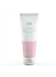 Лубрикант на водной основе Vibe Sensation с клубничным вкусом и легким вибрирующим эффектом - 50 гр. - INTT - купить с доставкой в Сургуте
