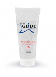 Лубрикант на водной основе Just Glide Strawberry с ароматом клубники - 200 мл. - Orion - купить с доставкой в Сургуте
