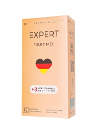 Ароматизированные презервативы EXPERT Fruit Mix - 12 шт.(+3 в подарок) - Expert - купить с доставкой в Сургуте