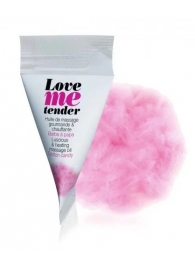 Съедобное согревающее массажное масло Love Me Tender Cotton Candy с ароматом сладкой ваты - 10 мл. - Love to Love - купить с доставкой в Сургуте