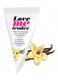 Съедобное согревающее массажное масло Love Me Tender Vanilla с ароматом ванили - 10 мл. - Love to Love - купить с доставкой в Сургуте