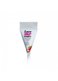 Съедобное согревающее массажное масло Love Me Tender Strawberry с ароматом клубники - 10 мл. - Love to Love - купить с доставкой в Сургуте