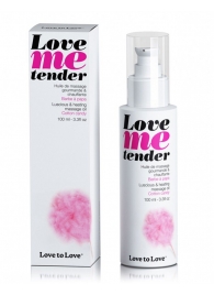 Съедобное согревающее массажное масло Love Me Tender Cotton Candy с ароматом сладкой ваты - 100 мл. - Love to Love - купить с доставкой в Сургуте