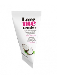 Съедобное согревающее массажное масло Love Me Tender Cocos с ароматом кокоса - 10 мл. - Love to Love - купить с доставкой в Сургуте