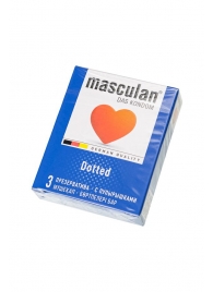 Презервативы с пупырышками Masculan Dotted - 3 шт. - Masculan - купить с доставкой в Сургуте
