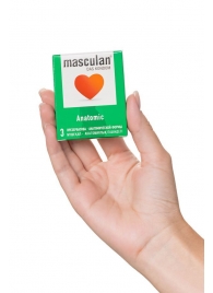 Презервативы анатомической формы Masculan Anatomic - 3 шт. - Masculan - купить с доставкой в Сургуте