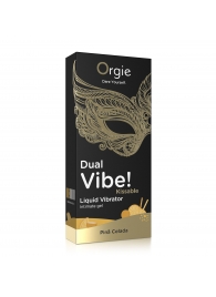 Съедобный гель Dual Vibe Pina Colada с эффектом вибрации и вкусом коктейля пина колада - 15 мл. - ORGIE - купить с доставкой в Сургуте
