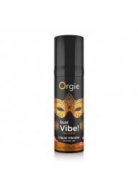 Съедобный гель Dual Vibe Sex On The Beach с эффектом вибрации и вкусом коктейля «секс на пляже» - 15 мл. - ORGIE - купить с доставкой в Сургуте