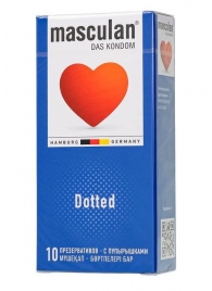 Презервативы с пупырышками Masculan Dotted - 10 шт. - Masculan - купить с доставкой в Сургуте