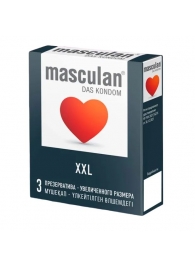 Презервативы увеличенного размера Masculan XXL - 3 шт. - Masculan - купить с доставкой в Сургуте