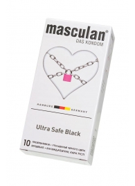 Ультрапрочные презервативы Masculan Ultra Safe Black - 10 шт. - Masculan - купить с доставкой в Сургуте