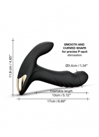 Черный вибромассажер простаты Multi P-Joy с 3 моторами - Dorcel - в Сургуте купить с доставкой