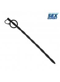Черный стимулятор уретры Sex Expert - Sex Expert - купить с доставкой в Сургуте
