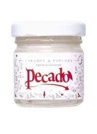 Массажная свеча Caramel   Popcorn - 35 мл. - Pecado - купить с доставкой в Сургуте