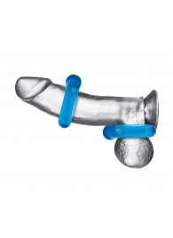Комплект из двух колец для пениса 2-Pack Ultra-Stretch Stamina Endurance Ring - BlueLine - в Сургуте купить с доставкой
