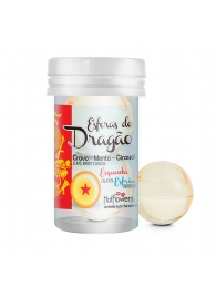 Интимный гель Esferas do Dragao Hot Ball с охлаждающе-разогревающим эффектом (2 шарика по 3 гр.) - HotFlowers - купить с доставкой в Сургуте