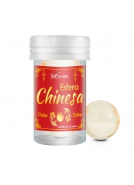 Интимный гель Chinesa Esfera с охлаждающе-пульсирующим эффектом (2 шарика по 3 гр.) - HotFlowers - купить с доставкой в Сургуте