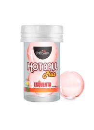 Лубрикант на масляной основе Hot Ball Plus с разогревающим эффектом (2 шарика по 3 гр.) - HotFlowers - купить с доставкой в Сургуте