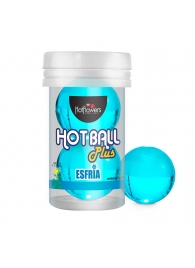 Лубрикант на масляной основе Hot Ball Plus с охлаждающим эффектом (2 шарика по 3 гр.) - HotFlowers - купить с доставкой в Сургуте