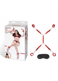 Красная фиксация на матрас Classic Bedspreader - Lux Fetish - купить с доставкой в Сургуте