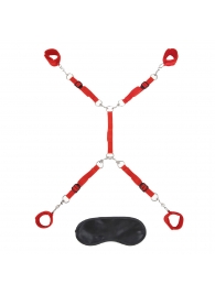 Красная фиксация на матрас Classic Bedspreader - Lux Fetish - купить с доставкой в Сургуте