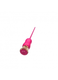 Розовый тонкий стимулятор Nipple Vibrator - 23 см. - I-MOON - купить с доставкой в Сургуте