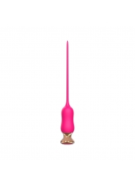 Розовый тонкий стимулятор Nipple Vibrator - 23 см. - I-MOON - купить с доставкой в Сургуте