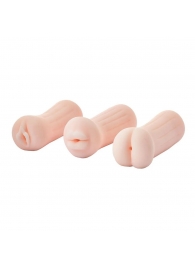 Набор из 3 мастурбаторов The Girl Next Door Tina - Dream Toys - в Сургуте купить с доставкой