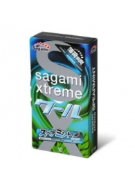 Презервативы Sagami Xtreme Mint с ароматом мяты - 10 шт. - Sagami - купить с доставкой в Сургуте
