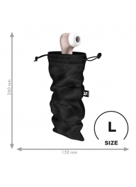 Черный мешочек для хранения игрушек Treasure Bag L - Satisfyer - купить с доставкой в Сургуте