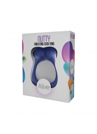 Синее эрекционное виброкольцо Nutty - Adrien Lastic - в Сургуте купить с доставкой