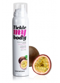 Массажная хрустящая пенка Tickle my body с ароматом маракуйи - 150 мл. - Love to Love - купить с доставкой в Сургуте