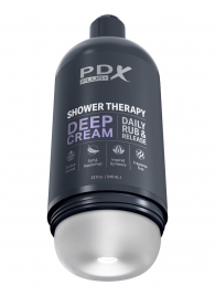 Мастурбатор в бутылке Shower Therapy Deep Cream - Pipedream - в Сургуте купить с доставкой