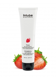 Лубрикант на водной основе Nuei Inlube с алоэ вера и ароматом клубники - 100 мл. - Nuei cosmetics - купить с доставкой в Сургуте