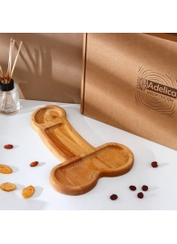 Деревянное блюдо для подачи в форме члена (32,5 х 20 х 1,7 см) - Сима-Ленд - купить с доставкой в Сургуте