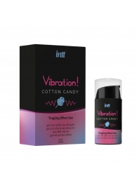 Жидкий вибратор Vibration Cotton Candy с ароматом сахарной ваты - 15 мл. - INTT - купить с доставкой в Сургуте