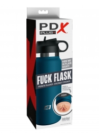 Мастурбатор-вагина в синей колбе F*ck Flask - Pipedream - в Сургуте купить с доставкой