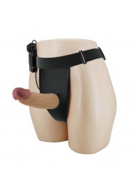 Полый вибрострапон на регулируемых трусиках Draven - 17,5 см. - Baile - купить с доставкой в Сургуте