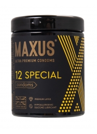 Презервативы с точками и рёбрами MAXUS Special - 12 шт. - Maxus - купить с доставкой в Сургуте