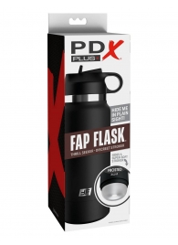 Черный мастурбатор в виде бутылки Fap Flask - Pipedream - в Сургуте купить с доставкой