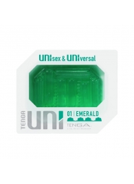 Зеленый мастурбатор-стимулятор Tenga Uni Emerald - Tenga - в Сургуте купить с доставкой