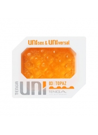Оранжевый мастурбатор-стимулятор Tenga Uni Topaz - Tenga - в Сургуте купить с доставкой