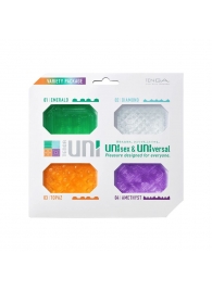Набор из 4 мастурбаторов-стимуляторов Tenga Uni Variety Pack - Tenga - в Сургуте купить с доставкой