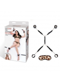 Леопардовая фиксация на матрас для рук и ног Classic Bedspreader - Lux Fetish - купить с доставкой в Сургуте