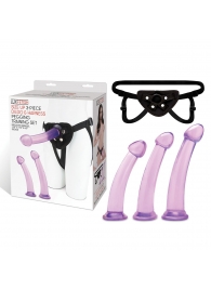Тренировочный набор с тремя насадками Pegging Training Set - Lux Fetish - купить с доставкой в Сургуте