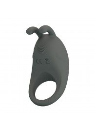 Серое эрекционное кольцо с вибрацией Master Ring - Baile - в Сургуте купить с доставкой