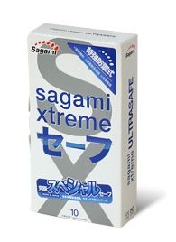 Презервативы Sagami Xtreme Ultrasafe с двойным количеством смазки - 10 шт. - Sagami - купить с доставкой в Сургуте