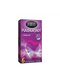 Презервативы с рёбрышками Domino Harmony - 6 шт. - Domino - купить с доставкой в Сургуте