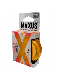Презервативы анатомической формы Maxus Sensual - 3 шт. - Maxus - купить с доставкой в Сургуте