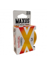 Презервативы анатомической формы Maxus Sensual - 3 шт. - Maxus - купить с доставкой в Сургуте